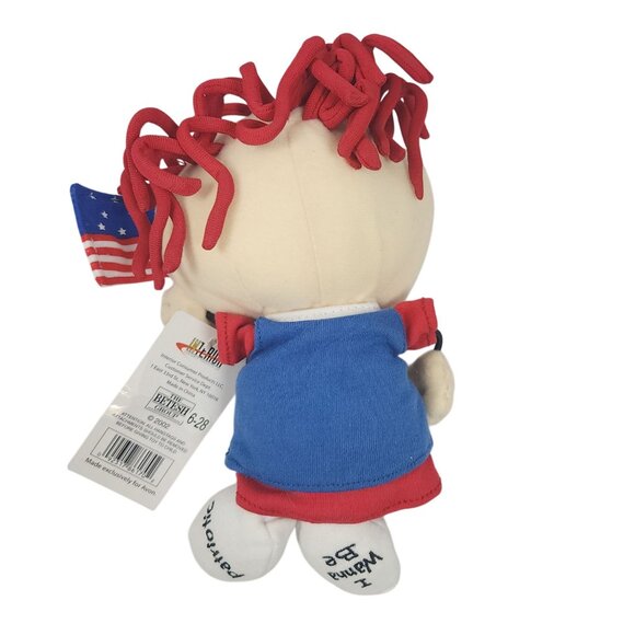2002 Avon I Wanna Be Patriotic String Doll 8" Plush Toy - Picture 9 of 10